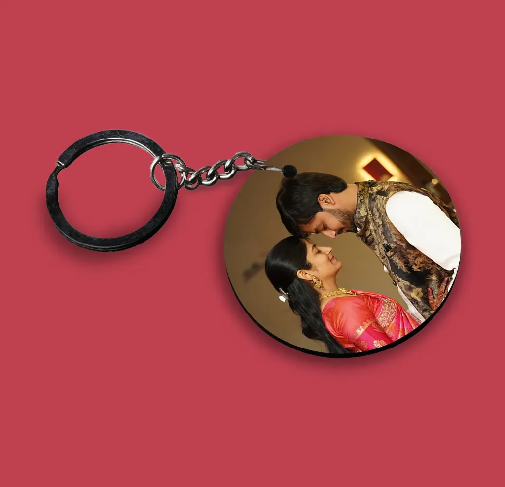 Personalised Round Photo Keychain