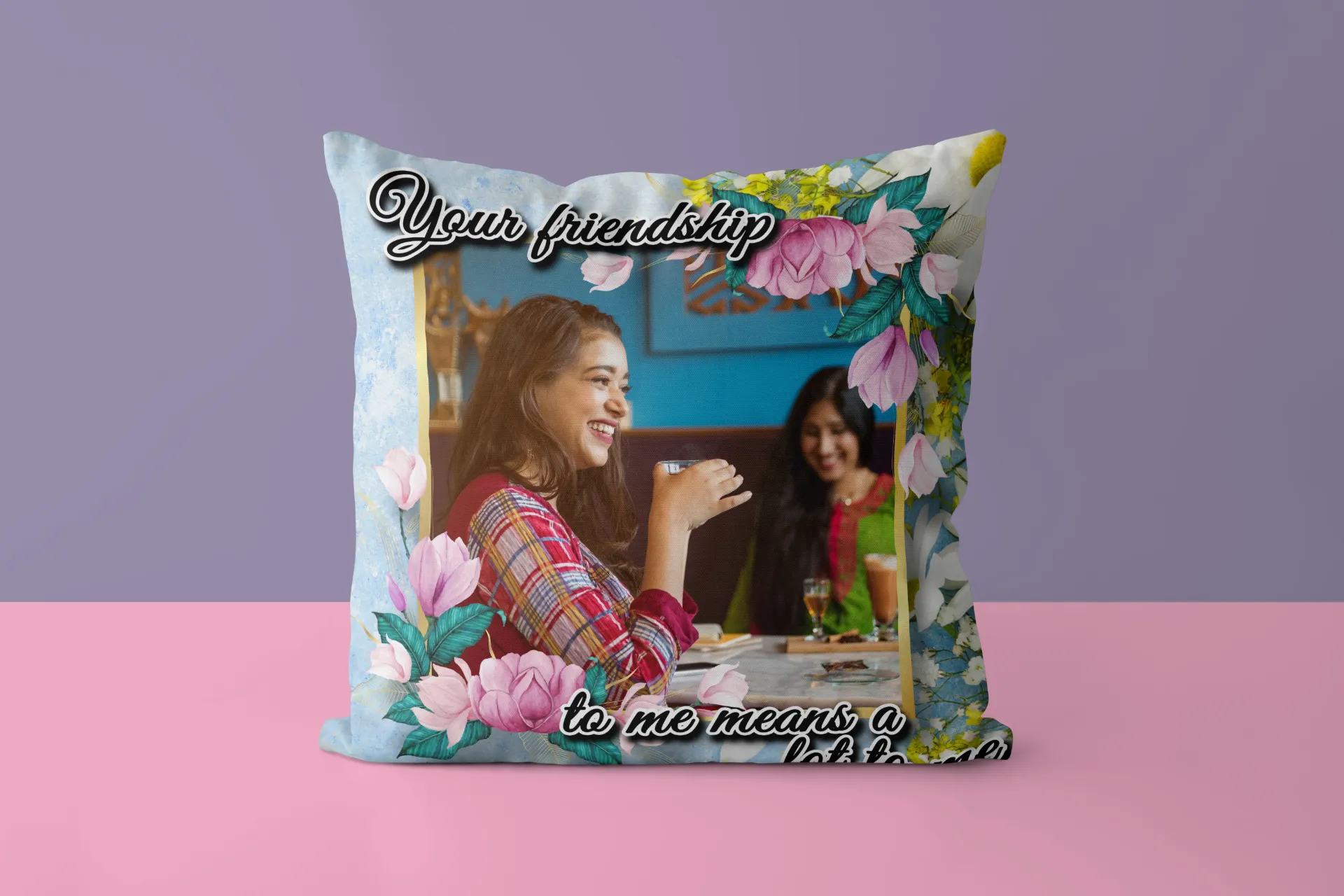 Personalised Friendship Photo Cushion